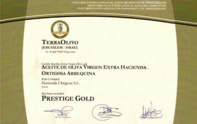 Premio PRESTIGE GOLD - TERRAOLIVO 2010 : Trujal Hacienda Ortigosa