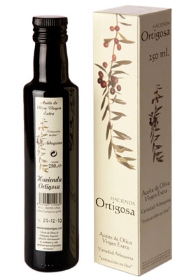 Case with single bottle 0,25 litres  : Oil Press Hacienda Ortigosa