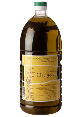 2 litre single plastic bottle  : Oil Press Hacienda Ortigosa