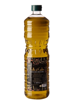 Single plastic bottle 1 litre Valle de Codés : Oil Press Hacienda Ortigosa