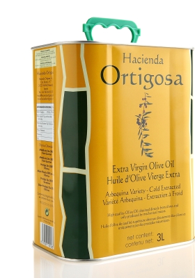 Single 3 litre can  : Oil Press Hacienda Ortigosa