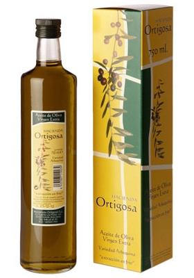 Case with single bottle 0,75 litres  : Oil Press Hacienda Ortigosa